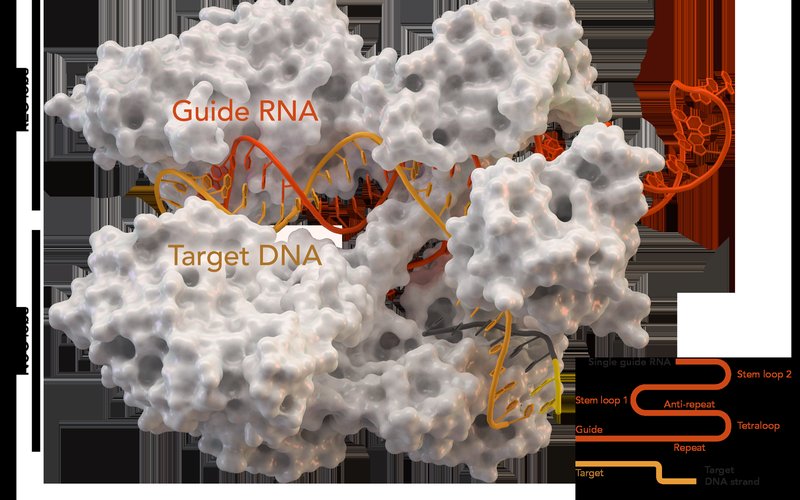 CRISPR-Cas9 может редактировать ДНК с точностью до одной буквы за несколько часов.